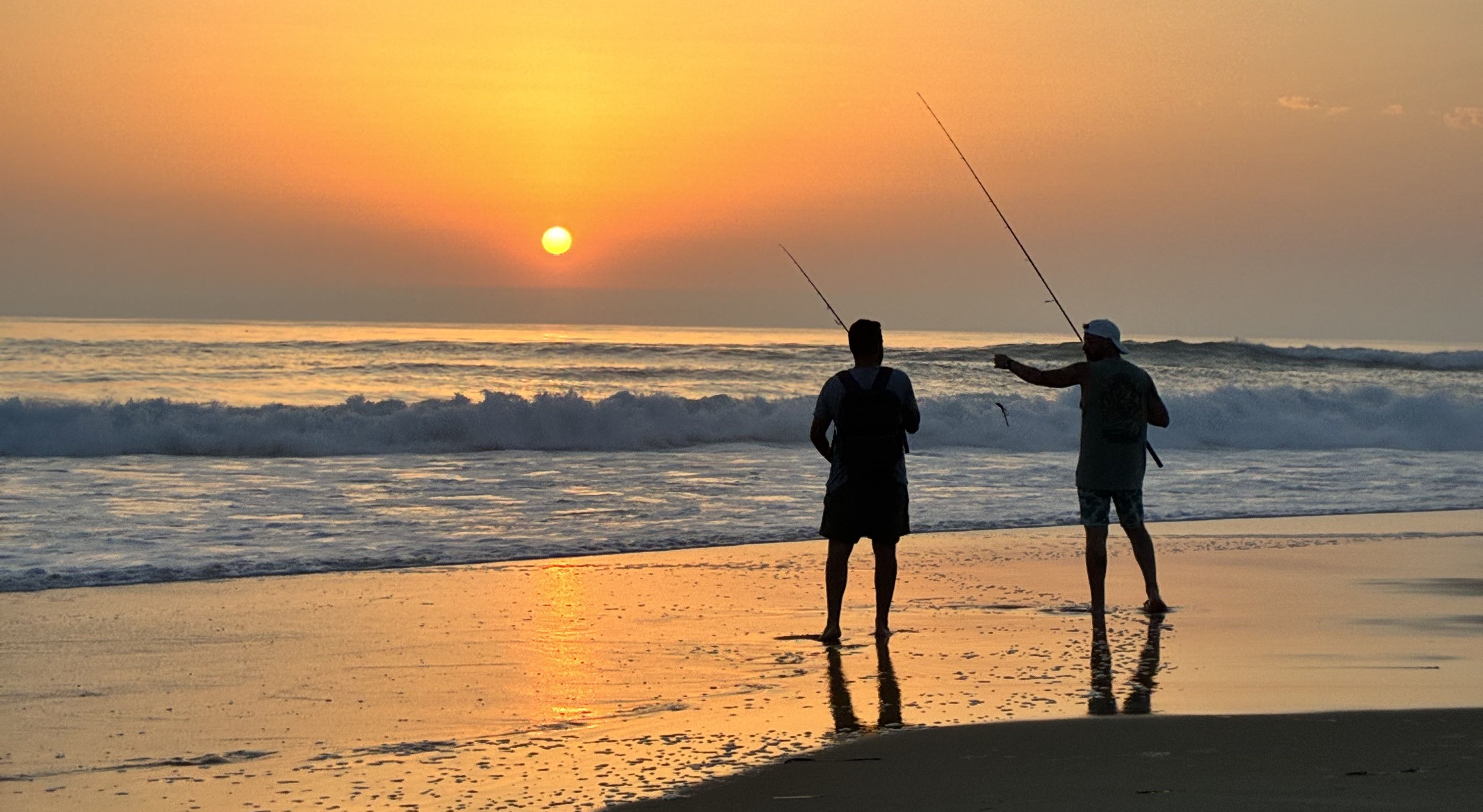 Coucher de soleil pêche